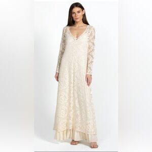 NWT Johnny Was lace tiered dress woman’s large